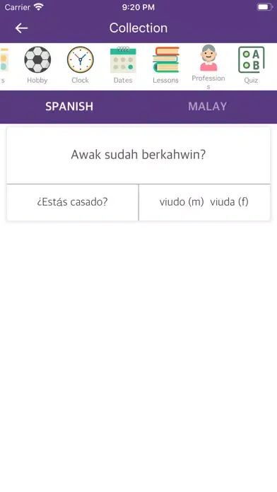 Spanish-Malay Dictionary應用截圖