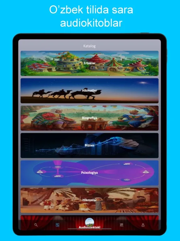 Tangkapan skrin Soundbook audiokitoblar iPad 