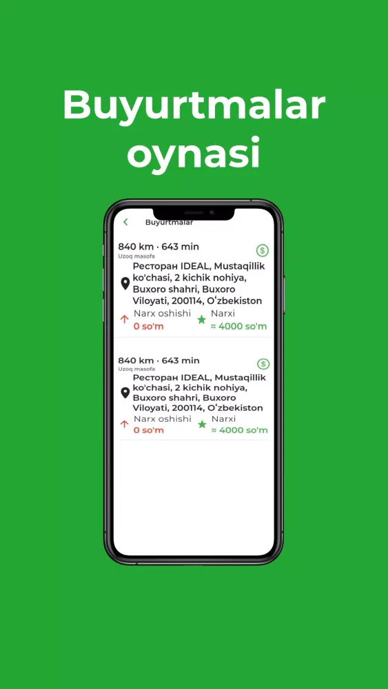 Скриншоты Eco Taxi | Haydovchi ilovasi
