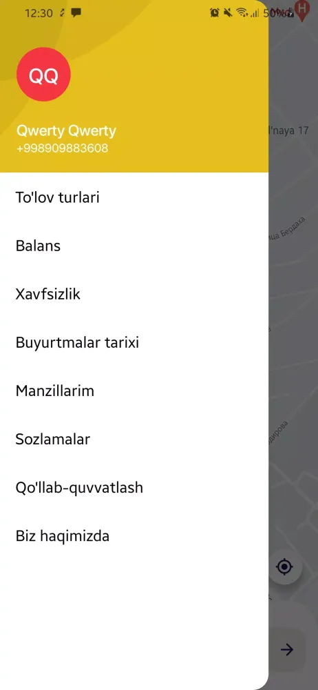 Captures d'écran de Онлайн такси ( г. ходжейли )