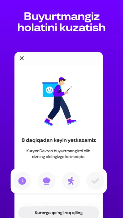 Tangkapan layar Uzum Tezkor: Ovqat