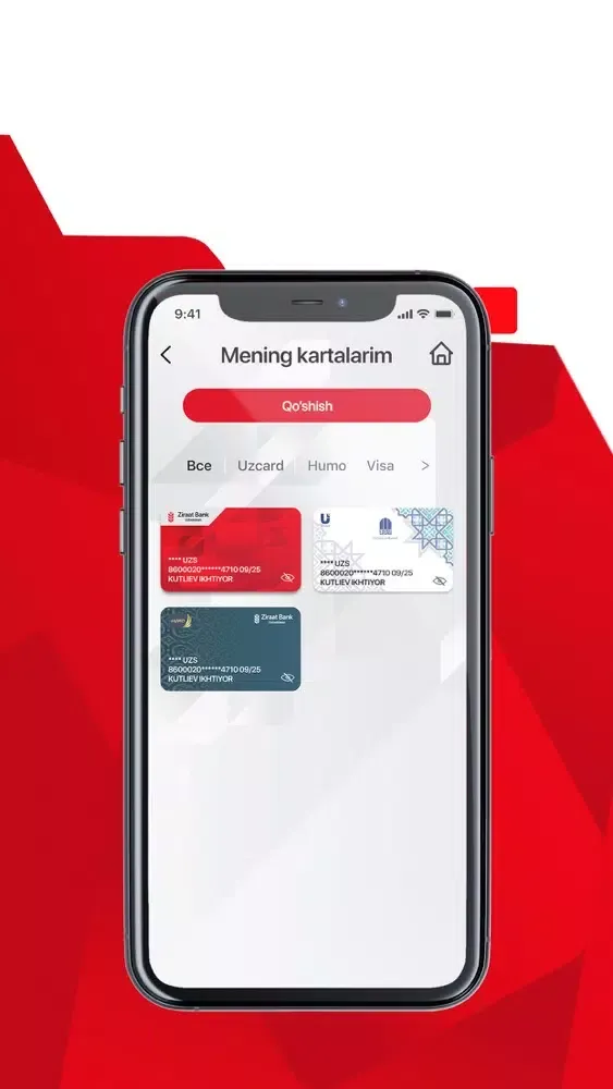 Ziraat Mobile Uzbekistan سکرین شاٹس