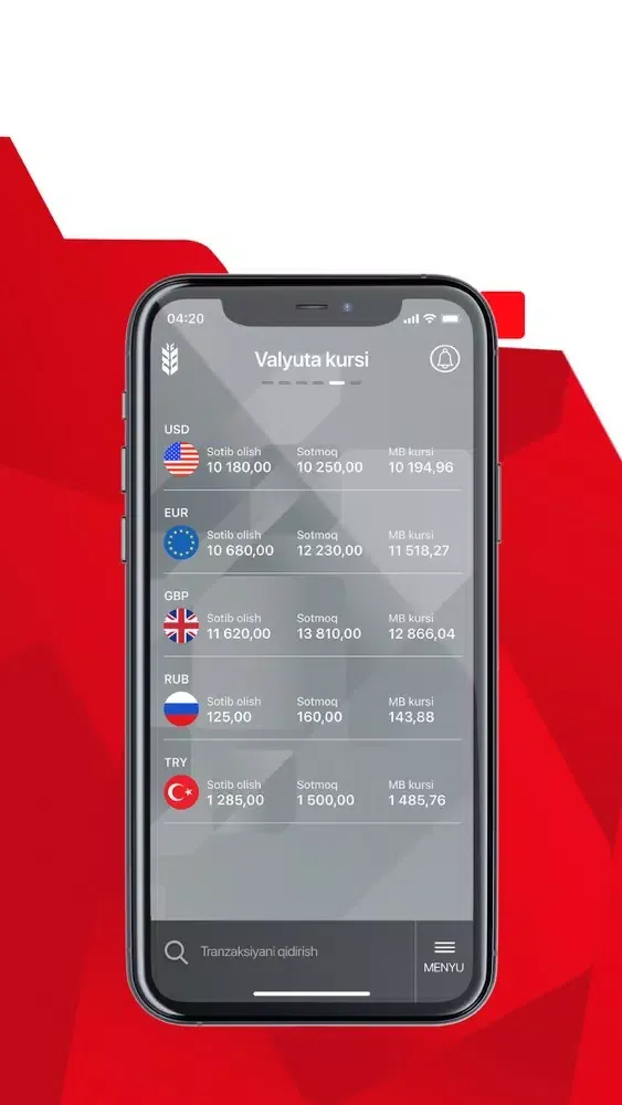 Ziraat Mobile Uzbekistan سکرین شاٹس