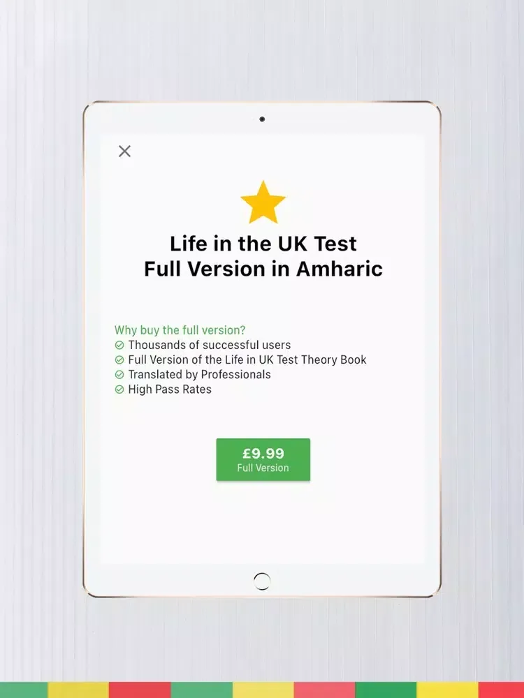 Скриншоты Amharic - Life in the UK Test iPad 