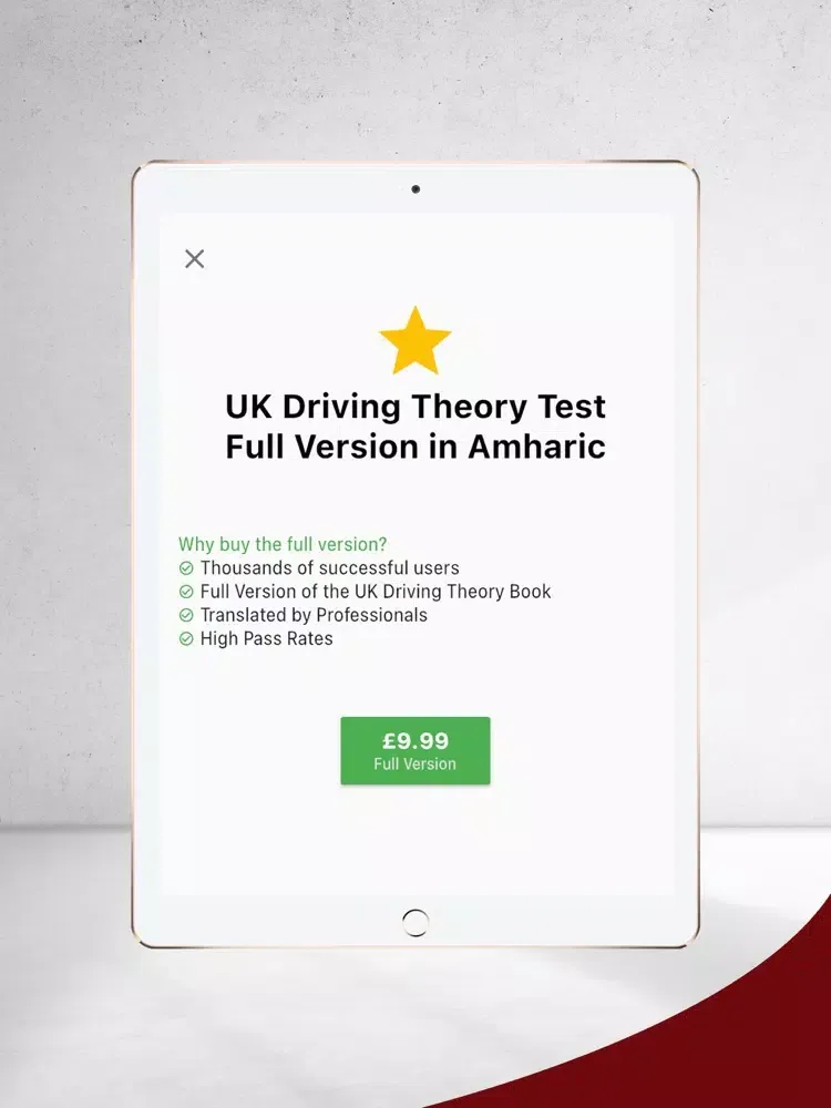 Tangkapan layar Amharic - UK Driving Theory iPad 