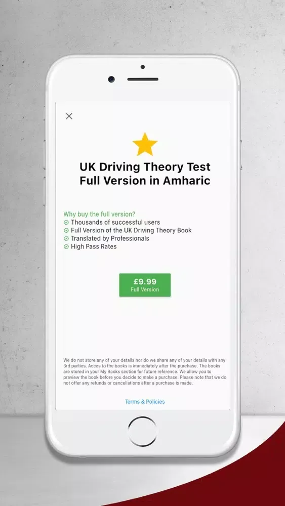 Tangkapan layar Amharic - UK Driving Theory