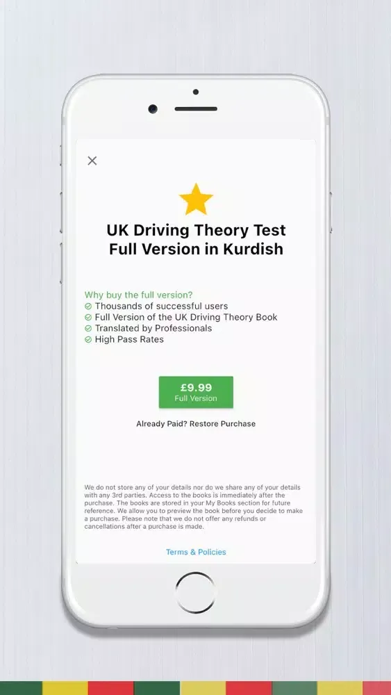 Kurdish - UK Driving Theory سکرین شاٹس