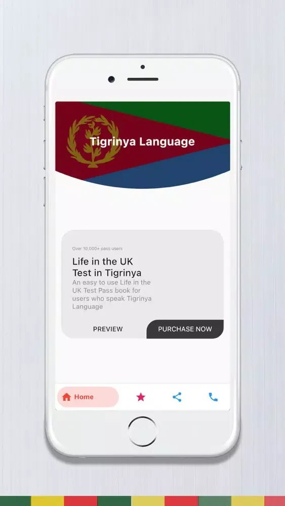 Capturas de pantalla de Tigrinya - Life in the UK Test