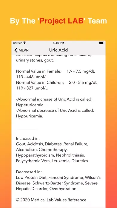 تصاویر Medical Lab Values Reference