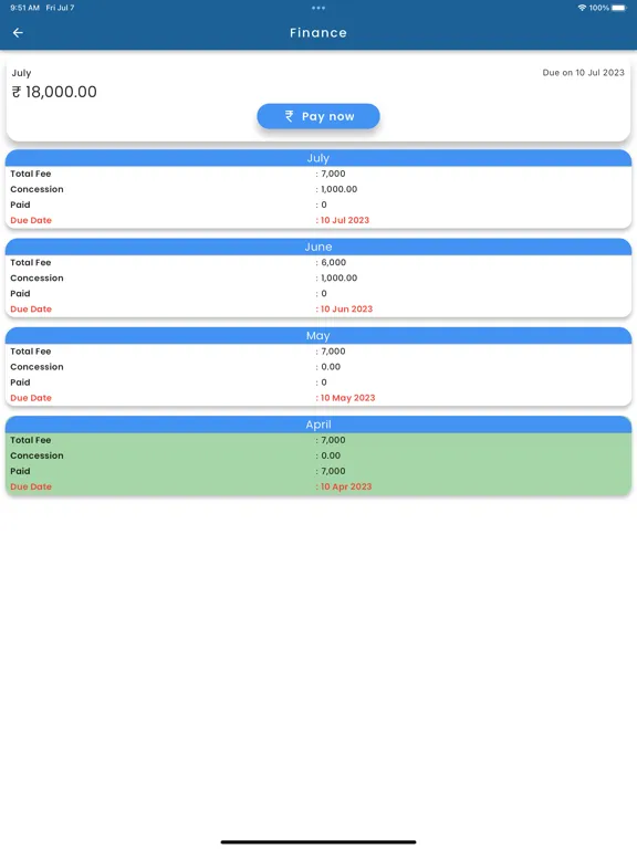 Ảnh chụp màn hình của Gyan Devi School, Gurugram iPad 