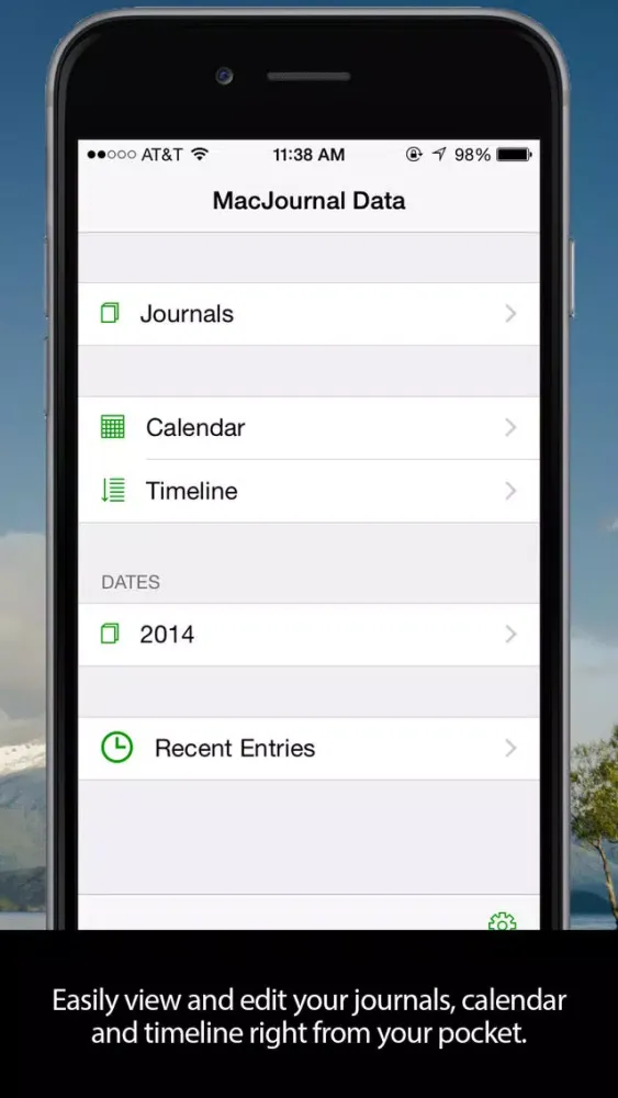MacJournal for iPhone Screenshots