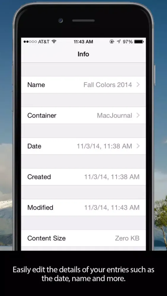 MacJournal for iPhone Screenshots