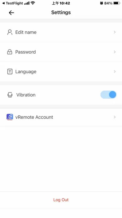 Tangkapan layar vRemote