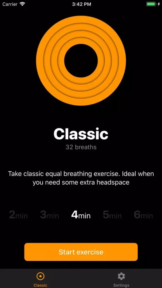 Ảnh chụp màn hình của Breathe+ Breathing made simple