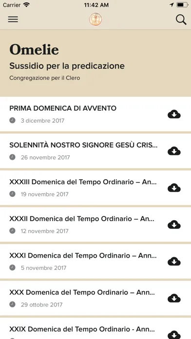 Capturas de tela do Clerus-App