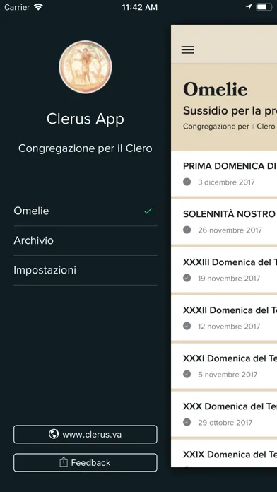 Capturas de tela do Clerus-App