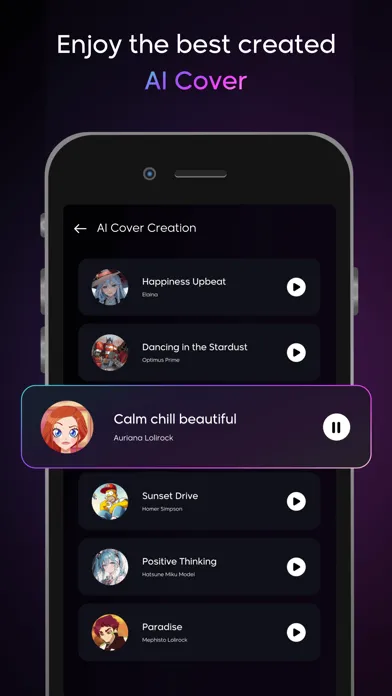 AI Cover Songs : Music AI应用截图