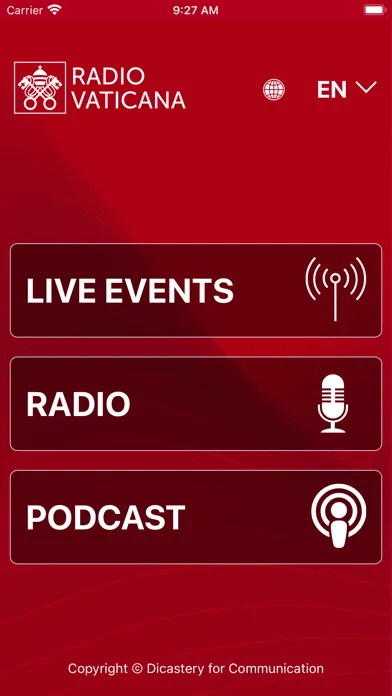 Radio Vaticana سکرین شاٹس