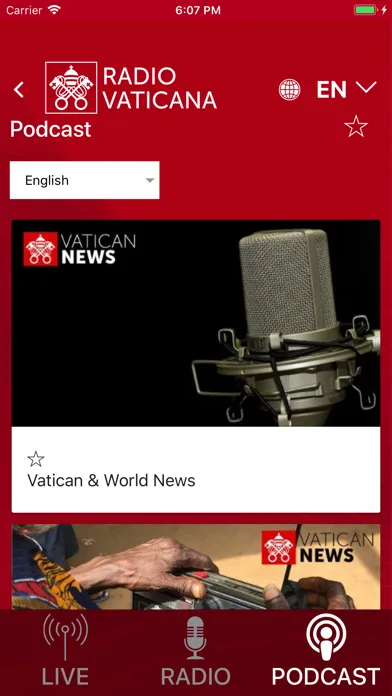 Radio Vaticana سکرین شاٹس