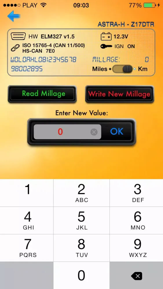 OpELM327 স্ক্রিনশট