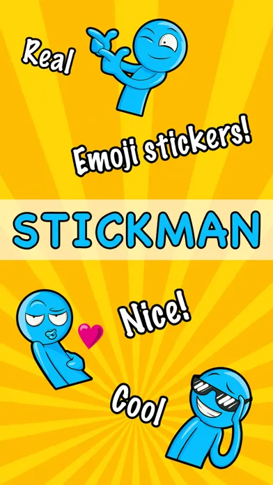 Capturas de tela do Real Stickman - Emoji Stickers