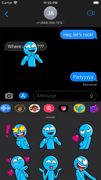 Capturas de tela do Real Stickman - Emoji Stickers
