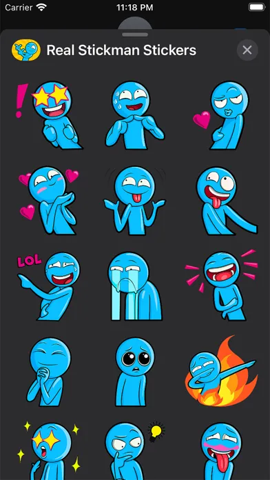 Capturas de tela do Real Stickman - Emoji Stickers