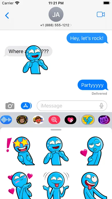 Capturas de tela do Real Stickman - Emoji Stickers