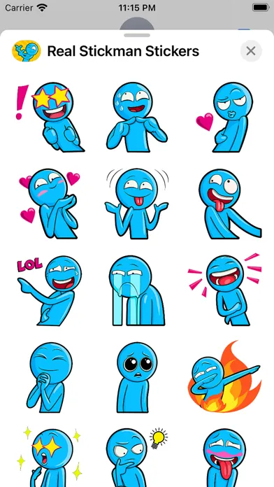 Capturas de tela do Real Stickman - Emoji Stickers