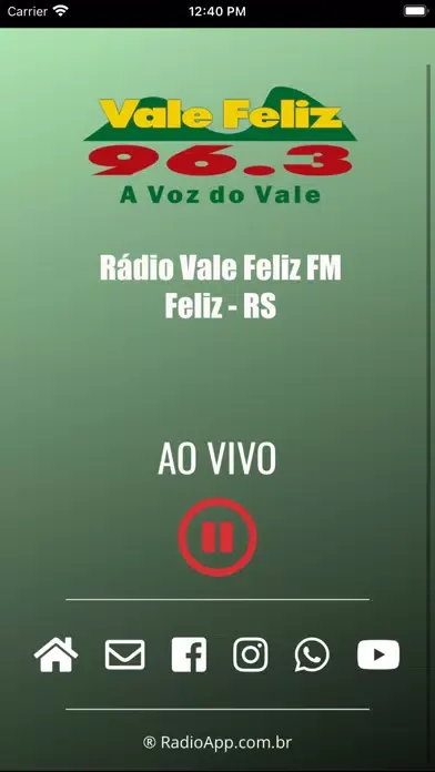 Rádio Vale Feliz FM - 96.3 स्क्रीनशॉट