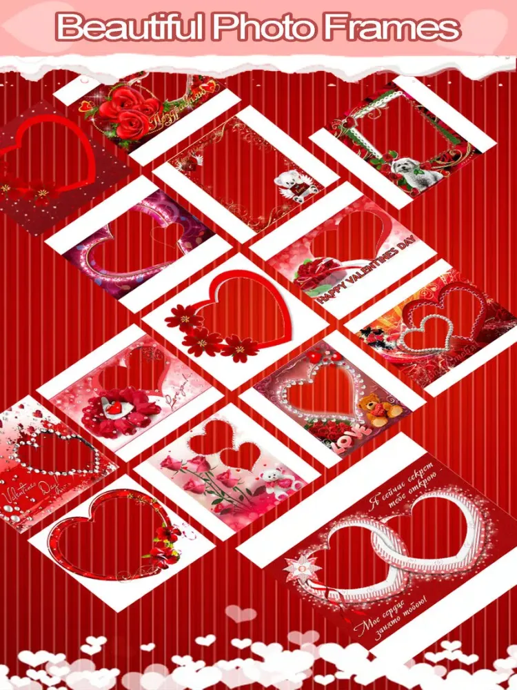 Valentine Photo Collage Frames iPad  스크린샷
