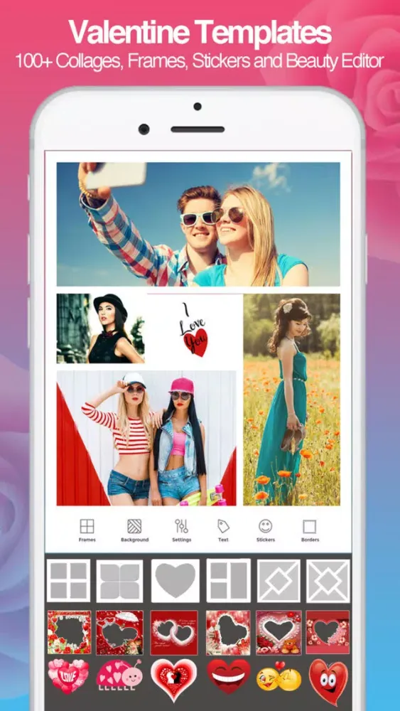 Valentine Photo Collage Frames 스크린샷