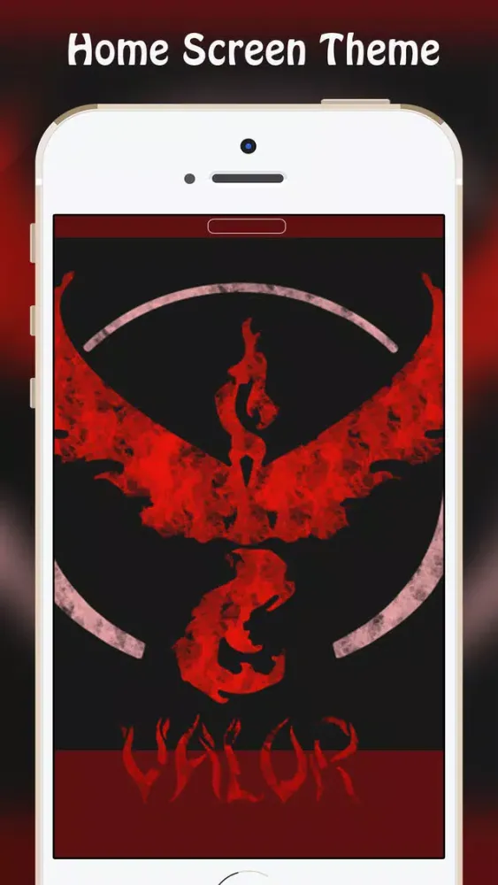 ภาพหน้าจอของ Theme your device for Team Valor