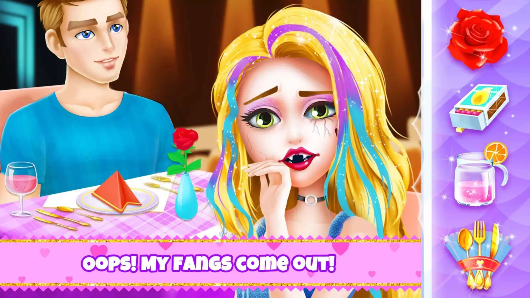Captures d'écran de Vampire Games High School Love