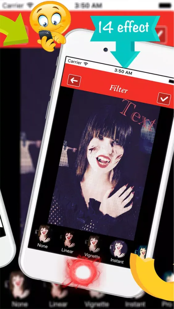 Tangkapan layar Vampire Photo Camera :