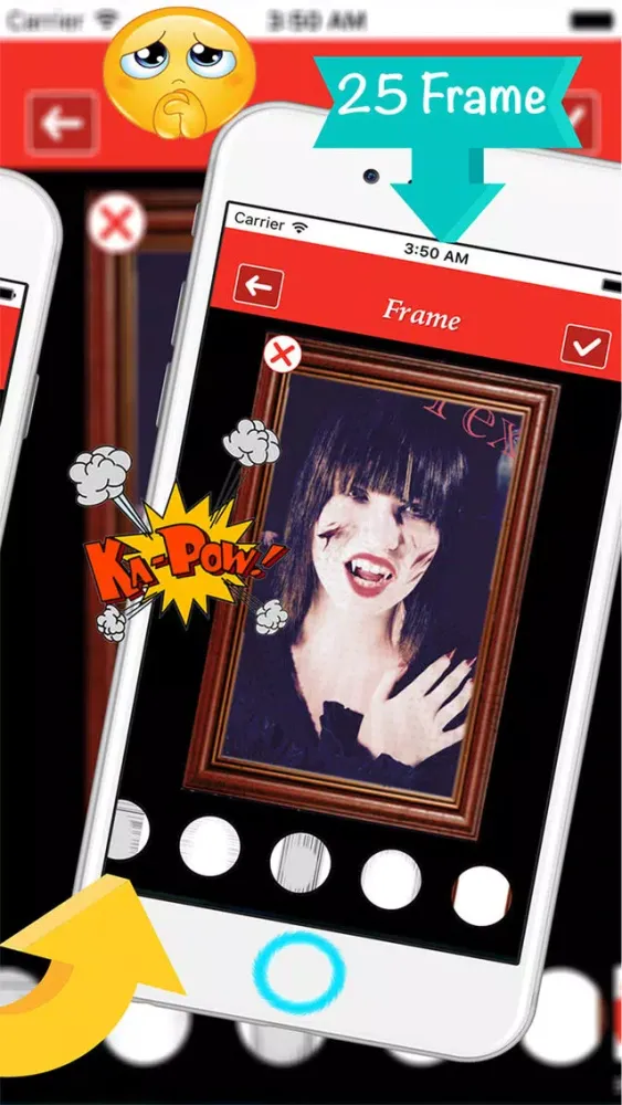 Tangkapan layar Vampire Photo Camera :