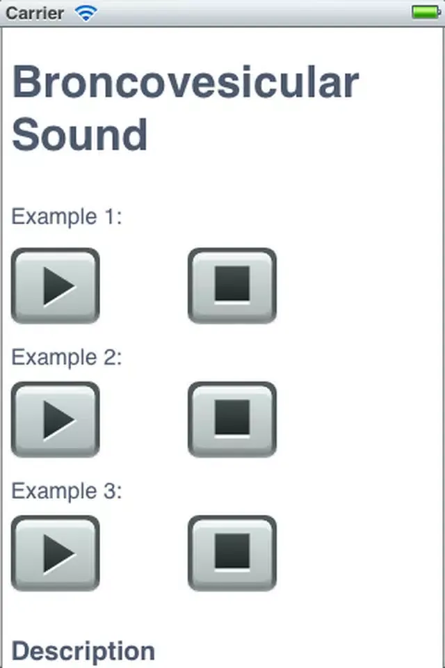Pulmonary Auscultation Screenshots