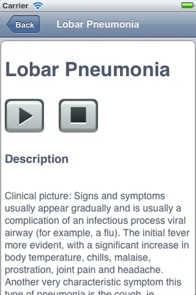 Pulmonary Auscultation Screenshots