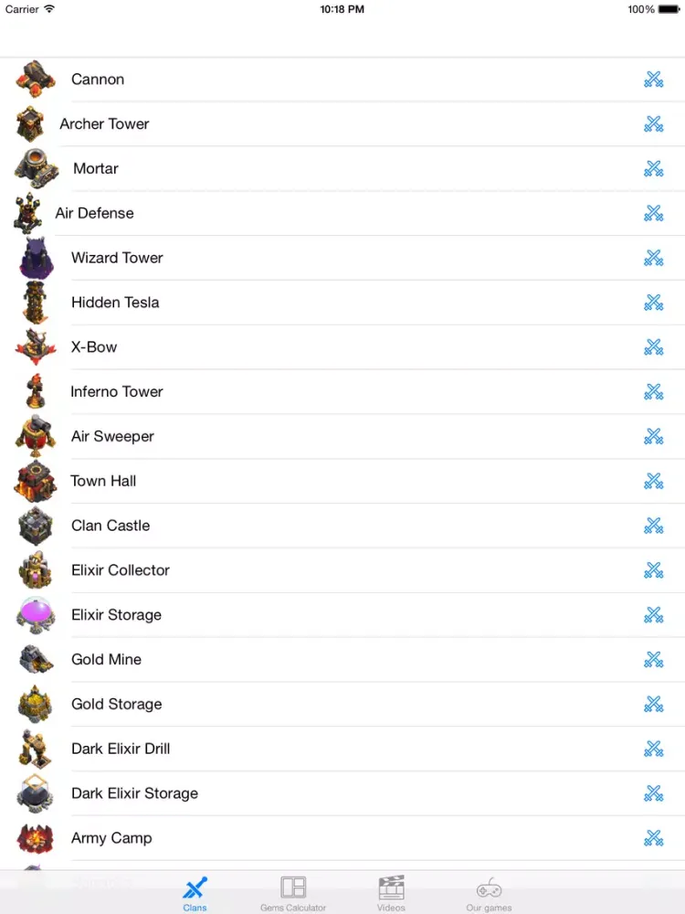 Free Gems Guide Calculator for Clash Of Clans - Coc & Xmod - No Hack iPad  Screenshots