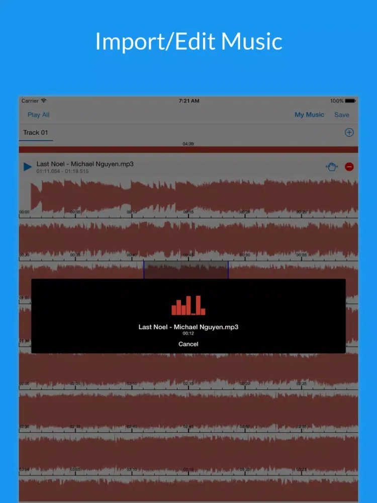Music Pro Import & Play - MP3 Player for Cloud D/L iPad  سکرین شاٹس