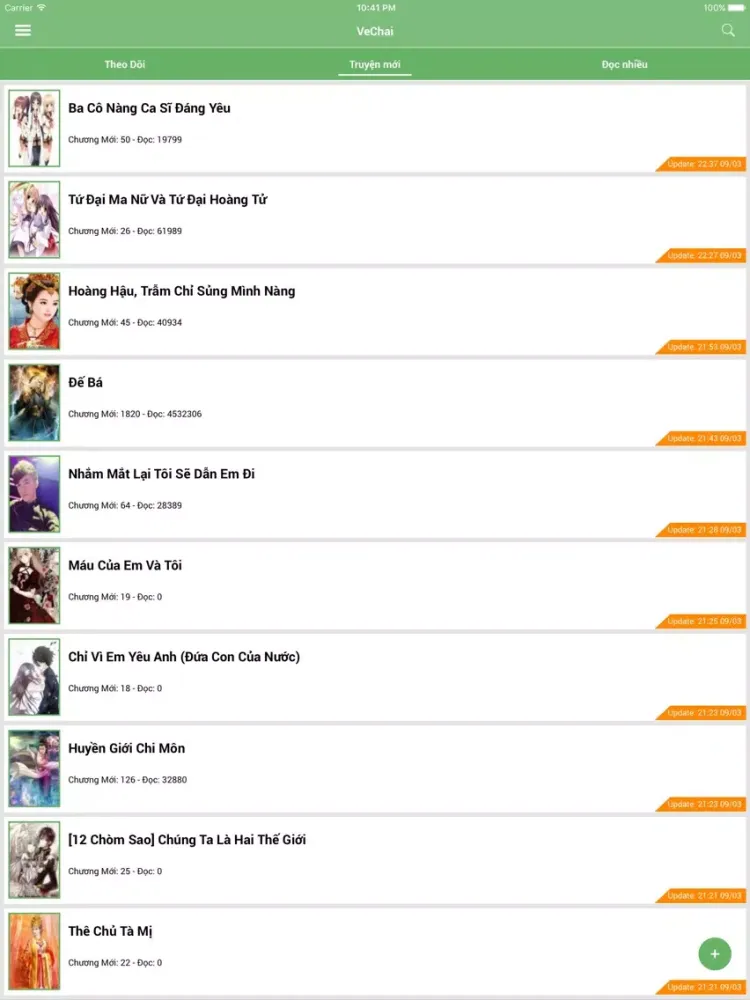 Screenshot di VeChai - Truyện Chữ iPad 
