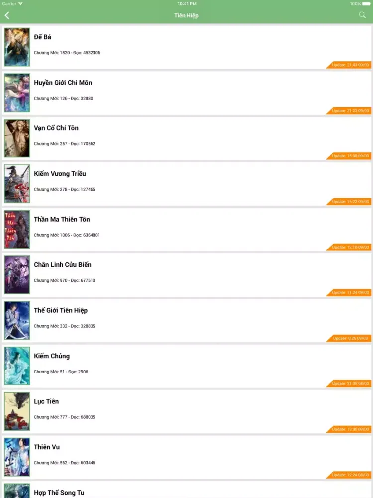 Screenshot di VeChai - Truyện Chữ iPad 
