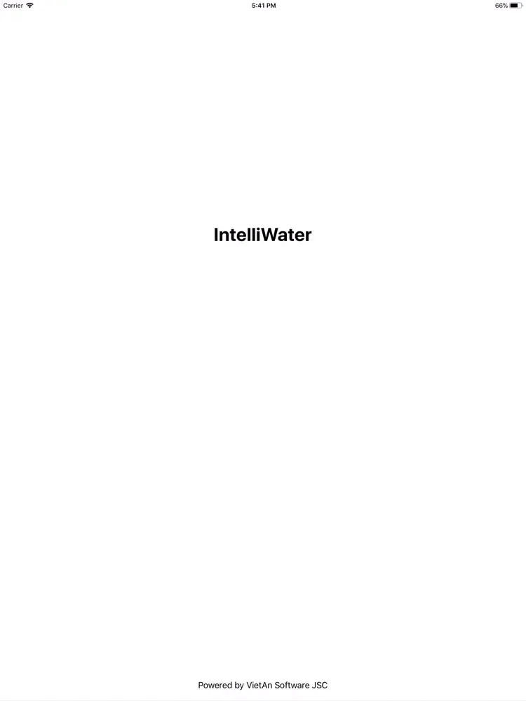 Tangkapan layar IntelliWater iPad 