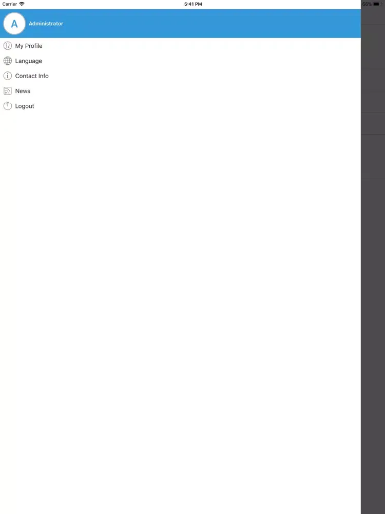 Tangkapan layar IntelliWater iPad 