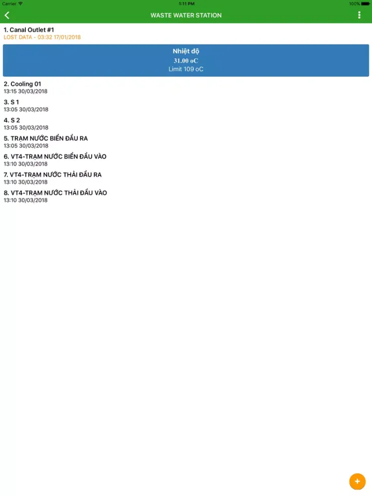 ภาพหน้าจอของ VT2TPC EMS iPad 