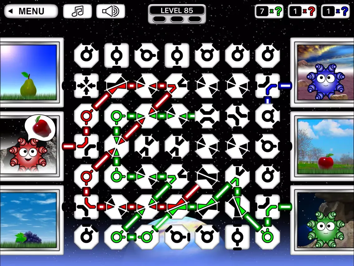 Capturas de tela do Amid Worlds: Laser Puzzle Game iPad 