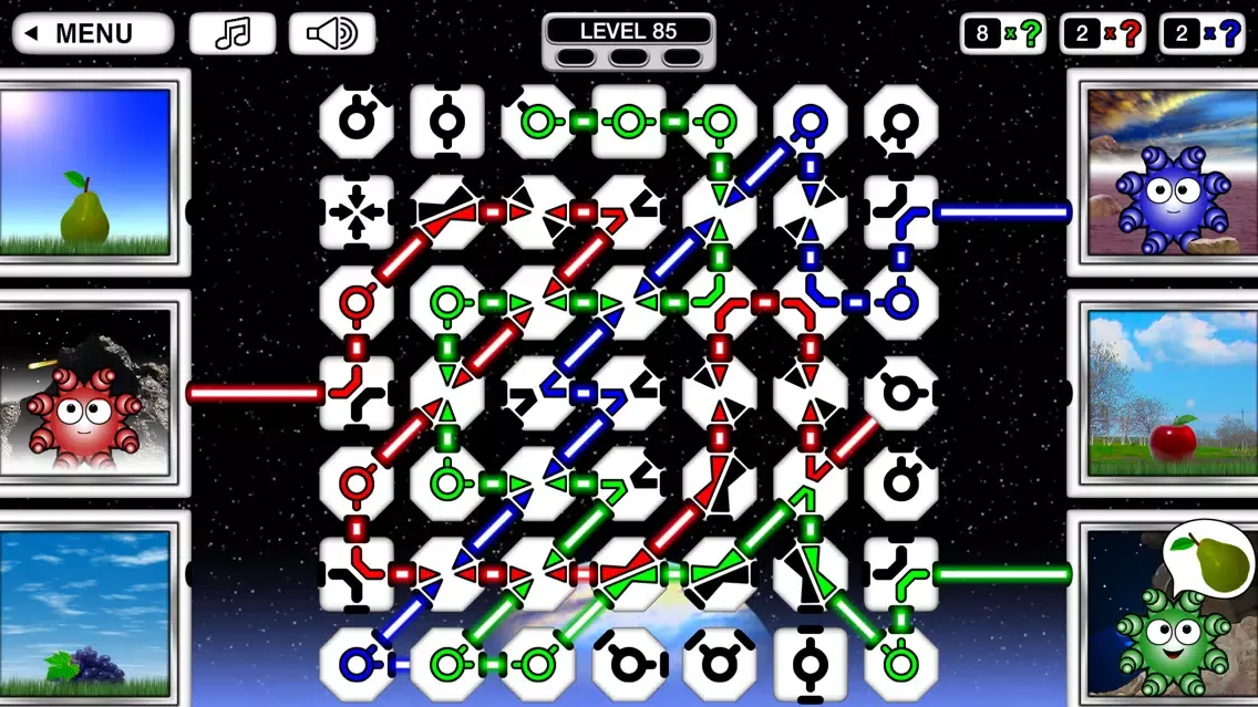 Capturas de tela do Amid Worlds: Laser Puzzle Game
