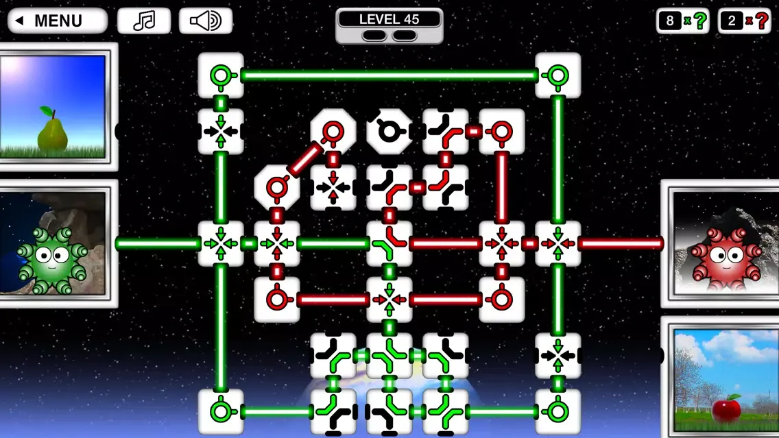 Capturas de tela do Amid Worlds: Laser Puzzle Game