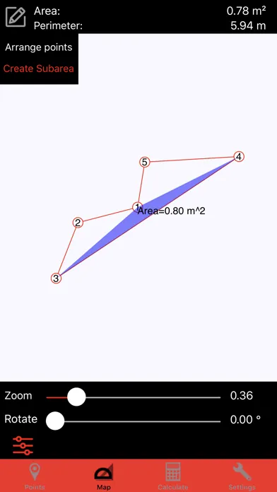 Capturas de pantalla de iTopography - Area Calculator