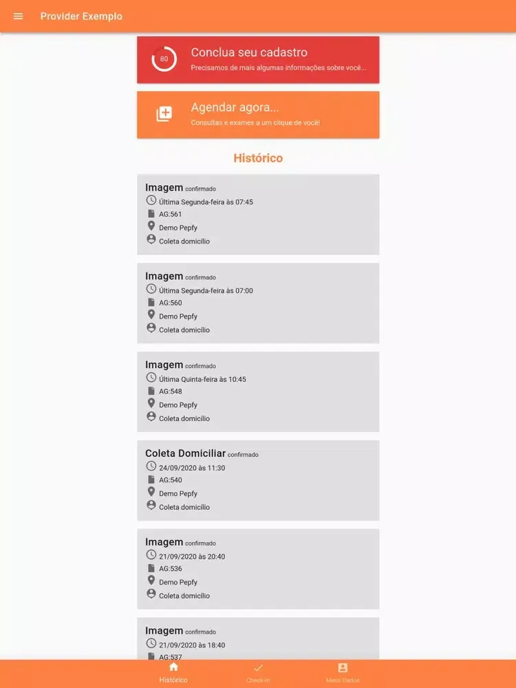 Lab. Vasta iPad  Screenshots